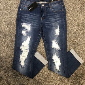 Fashion Nova Women’s Diggin For Gold Dark Denim - US Size 13